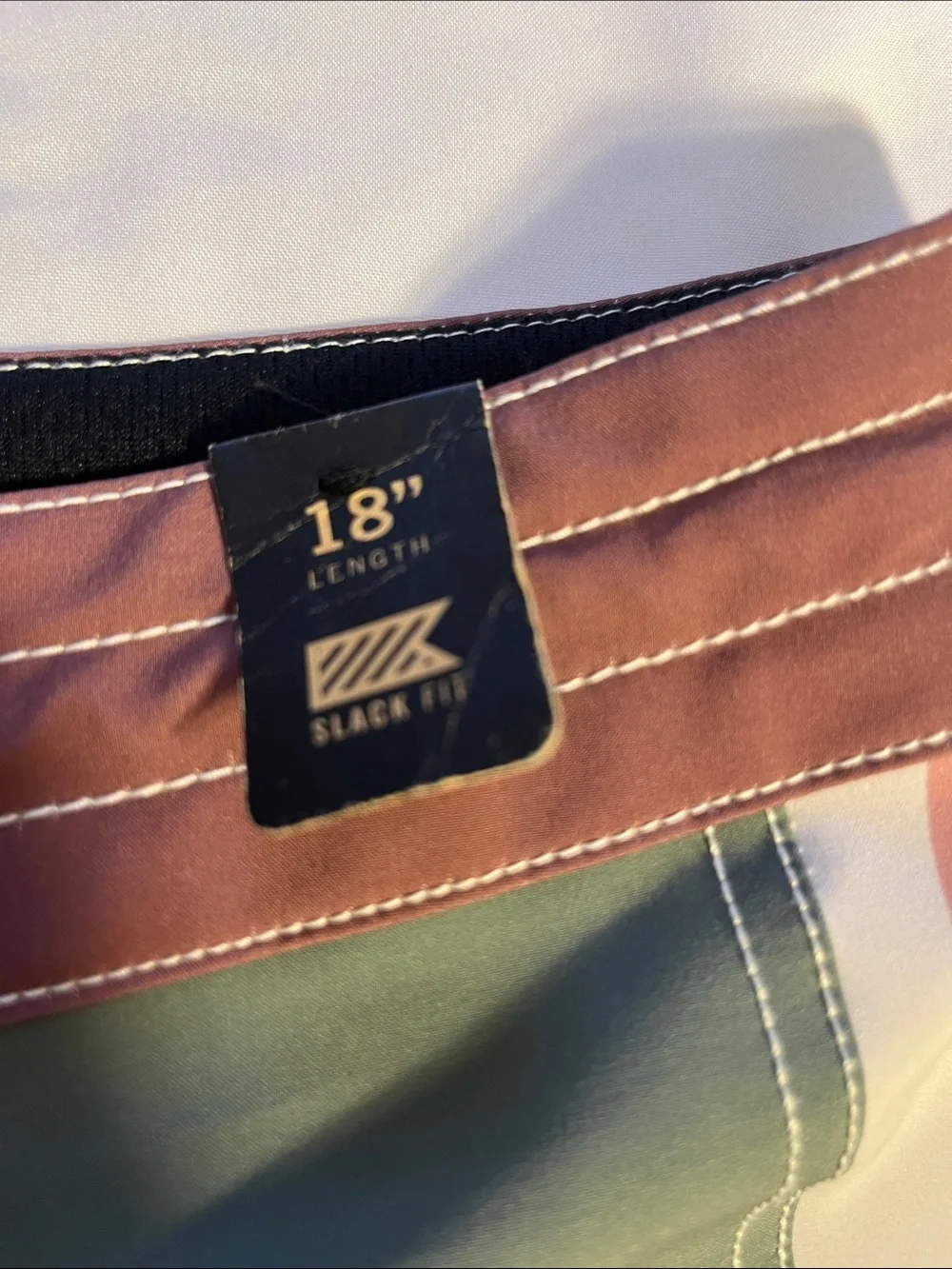 Sage Green Men’s Floral-Panel Swim Board Shorts